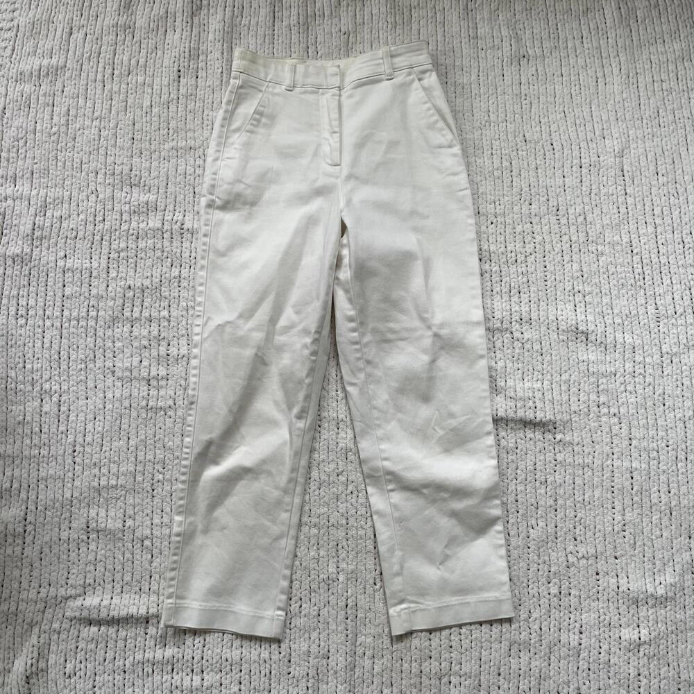 Aritzia The Group By Babaton White Straight Leg Pants - Size 0